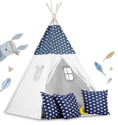 Ricokids, Tipi, namiot dla dzieci, granat, 120-120-160 cm