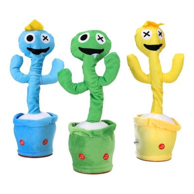 Roblox, Rainbow Friends, tańcząca i śpiewająca maskotka, zabawka interaktywna, zielona