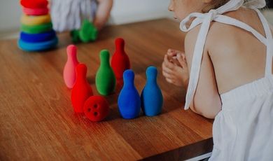 Rubbabu, sensoryczny zestaw do gry w kręgle