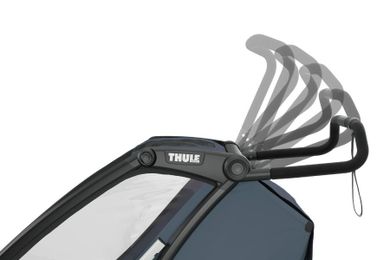 Thule, Chariot Cab, przyczepka rowerowa dla dziecka, podwójna, Dark Slate