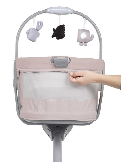 Chicco, Baby Hug 4in1 Air, kołyska, leżaczek, krzesełko, rose