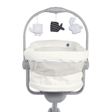 Chicco, Baby Hug 4in1 Air, kołyska, leżaczek, krzesełko, white snow