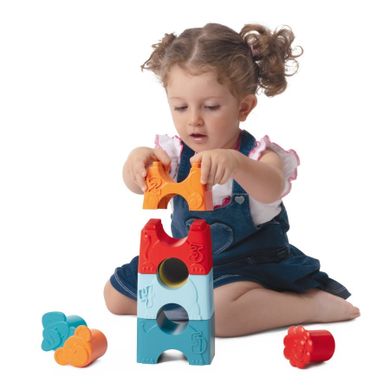Chicco, Eco+, Układanka i wieża 2w1, zwierzątka