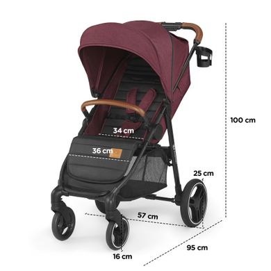 Kinderkraft, Grande 2020, wózek spacerowy, czarny