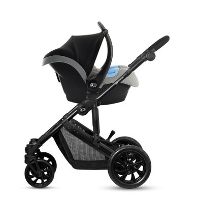 Kinderkraft, Prime Lite, wózek wielofunkcyjny 3w1, Grey