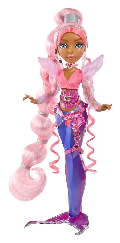 Mermaze Mermaidz, Syrenka Harmonique, lalka modowa zmieniająca kolor, pink