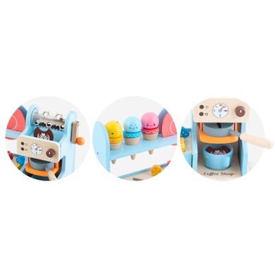 Nukido, kawiarnio lodziarnia, drewniana