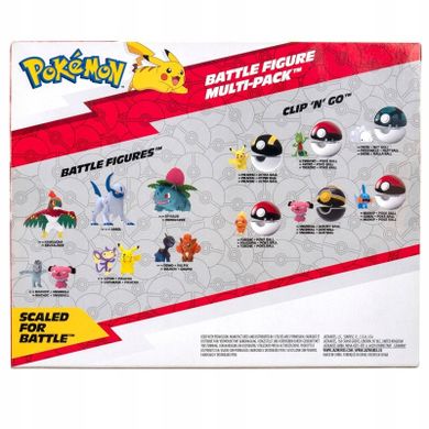 Pokemon, Pikachu, Mimikyu, Toxel, Bulbasaur, Charmander, Squirtle, figurki bitewne