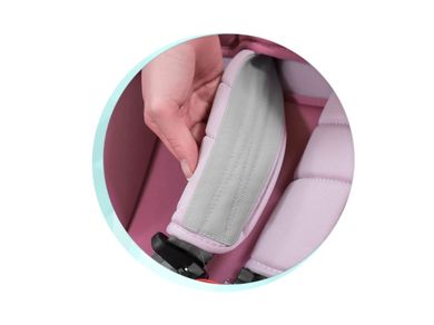 Ricokids, Luco, fotelik samochodowy, 0-36 kg, różowy