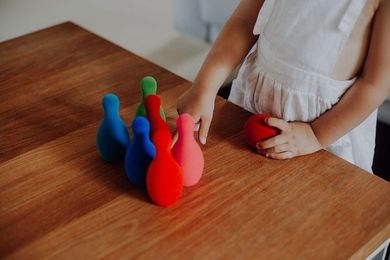 Rubbabu, sensoryczny zestaw do gry w kręgle