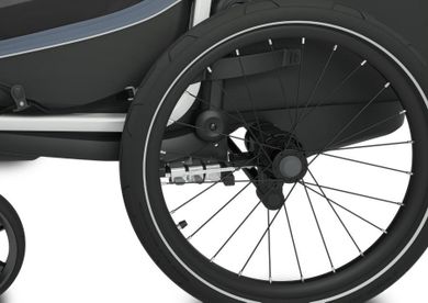 Thule, Chariot Cab, przyczepka rowerowa dla dziecka, podwójna, Dark Slate