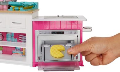 Barbie, Idealna kuchnia, światło i dźwięk, zestaw z lalką