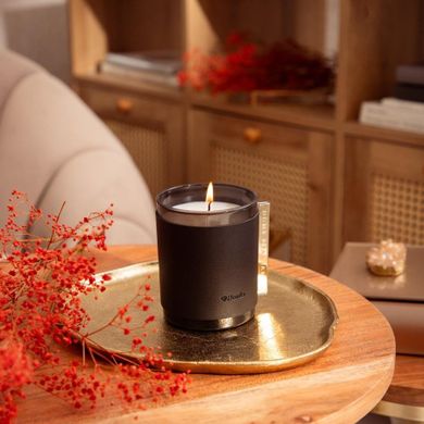 Homla, Sleek Leather, świeca zapachowa, Amber Musk, 225 G