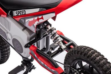 Lean Cars, A9901, motor crossowy, pojazd na akumulator, czerwony