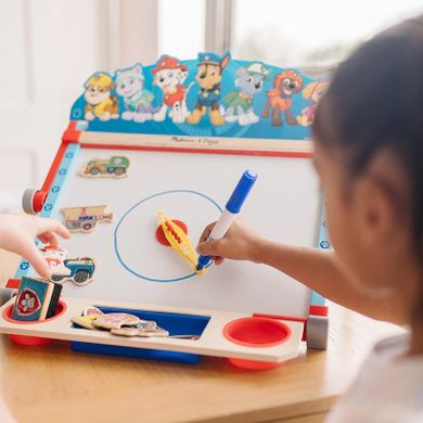 Melissa & Doug, Psi Patrol, Tabletop Art Center, dwustronna tablica edukacyjna