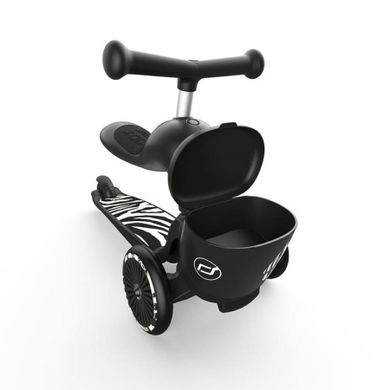 Scoot & Ride, Highwaykick 1, Lifestyle, jeździk i hulajnoga 2w1, Zebra