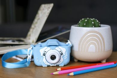 Extralink Kids Camera H28 Dual, aparat cyfrowy, niebieski