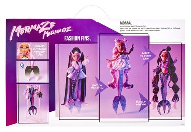Mermaze Mermaidz, Syrenka, lalka modowa zmieniająca kolor, teal