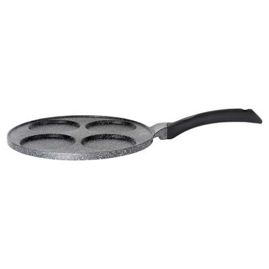 Vilde, Black Line, patelnia do jajek, granitowa, 4 otwory, 26 cm