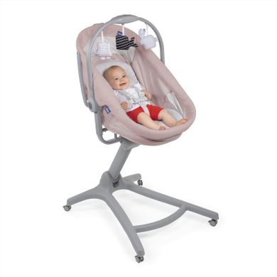 Chicco, Baby Hug 4in1 Air, kołyska, leżaczek, krzesełko, rose
