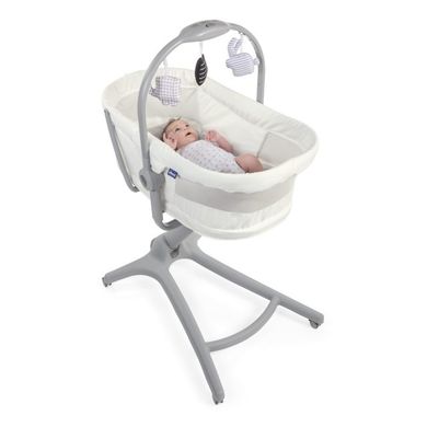 Chicco, Baby Hug 4in1 Air, kołyska, leżaczek, krzesełko, white snow