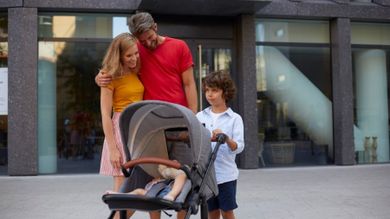 Kinderkraft, Prime, wózek wielofunkcyjny 3w1, szary