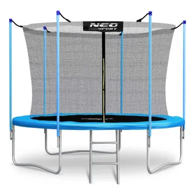 Neo-Sport, trampolina ogrodowa siatka wewnętrzna i drabinką, 252 cm