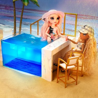 Rainbow High, Pool & Beach Club, zestaw z basenem zmieniającym kolory