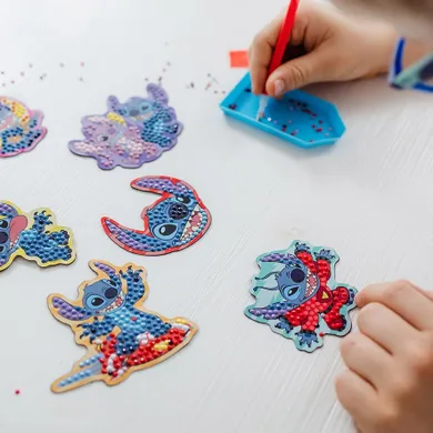 Totum, Lilo i Stitch, zestaw kreatywny 3w1, diamentowe magnesy, bransoletki, malowanie odlewów gipsowych