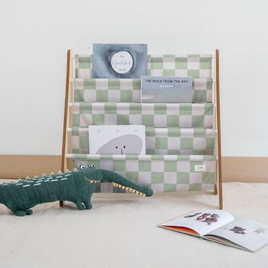 3 Sprouts, Checkerboard, stojak na książki, recycled, green