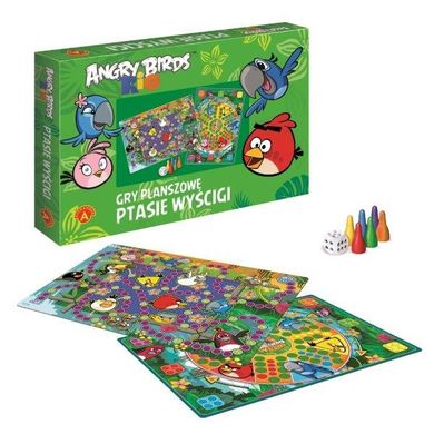 Alexander, Angry Birds Rio, Chińczyk + Wyścig, Ptasie wyścigi, gry planszowe 2w1