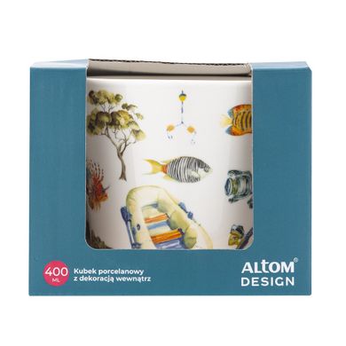 Altom Design, kubek stożek, nbc, 400 ml, wędkarz, color box