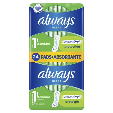 Always, Ultra Standard, podpaski, rozmiar 1, 24 szt.