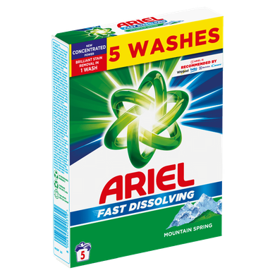Ariel, Mountain Spring, proszek do prania, 5 prań, 275g