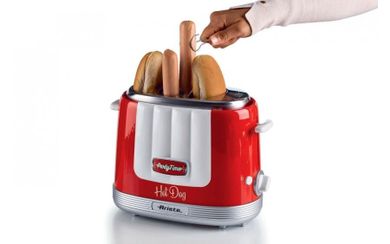 Ariete, urządzenie do hot dogów, Party Time, czerwone