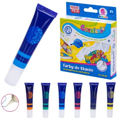 Astra, Creativo, farby do tkanin, 6-15 ml