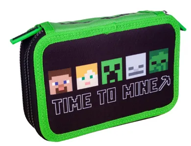 Astra, Minecraft, piórnik rozkładany, potrójny, Alex & Steve