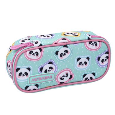 Astrabag, piórnik, owalny, Minty Pandas