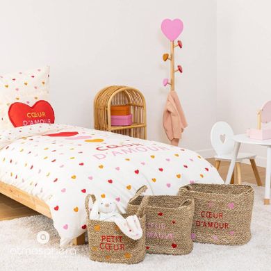 Atmosphera for kids, wieszak stojący dla dzieci, love, haczyki serduszka, 135 cm