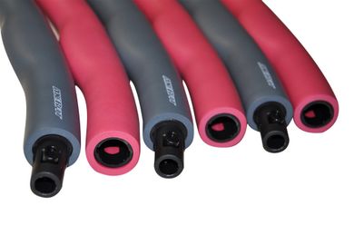Axer Sport, Hula Hoop, różowe, 100 cm, 6 elementów