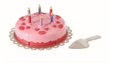 Baby Born, zestaw urodzinowy, sukienka, buciki, korona, tort