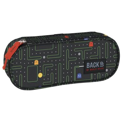 BackUp, piórnik, owalny, Labirynt