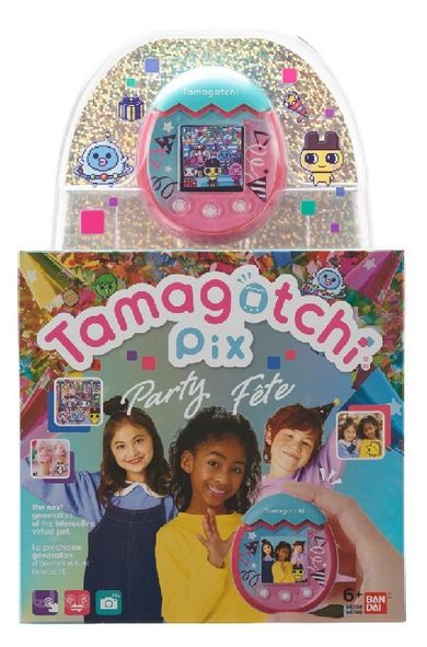 Bandai, Tamagotchi Pix, zabawka interaktywna, Party Confetti