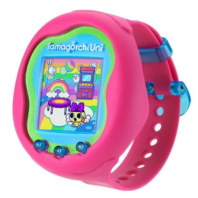 Bandai, Tamagotchi Uni, z paskiem na nadgarstek, zabawka interaktywna, Pink