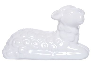 Baranek ceramiczny, biały, 10-5-6 cm