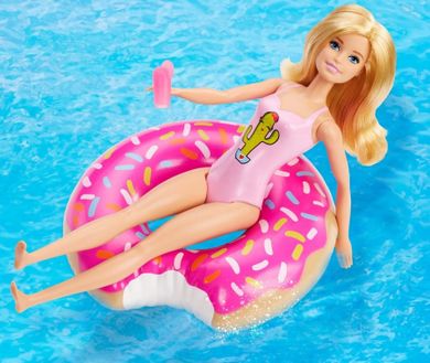 Barbie, Basen, zestaw z lalką i akcesoriami