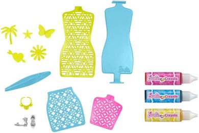 Barbie Crayola, Aplikator kolorów, zestaw kreatywny z lalką brunetką
