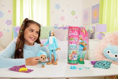 Barbie, Cutie Reveal, Kostiumy Zwierzaczki, lalka Miś-Delfin z akcesoriami