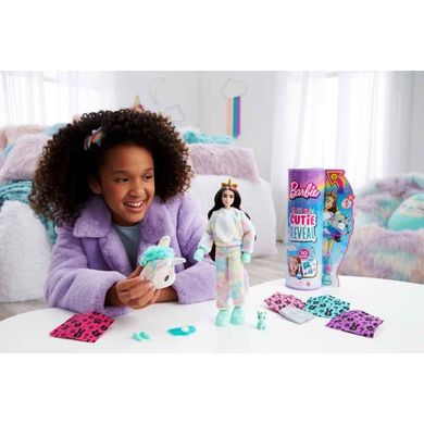 Barbie, Cutie Reveal, lalka jednorożec z akcesoriami, seria 2
