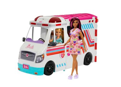 Barbie, Karetka - Mobilna klinika + lalka Fashionistas gratis